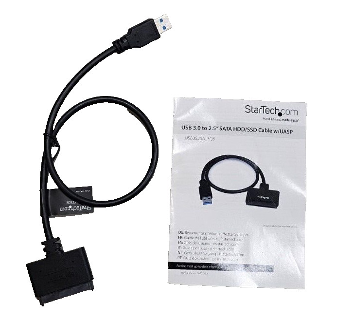 StarTech USB 3.0 to 2.5" SATA III Hard Drive Adapter Cable w/ UASP USB3S2SAT3CB