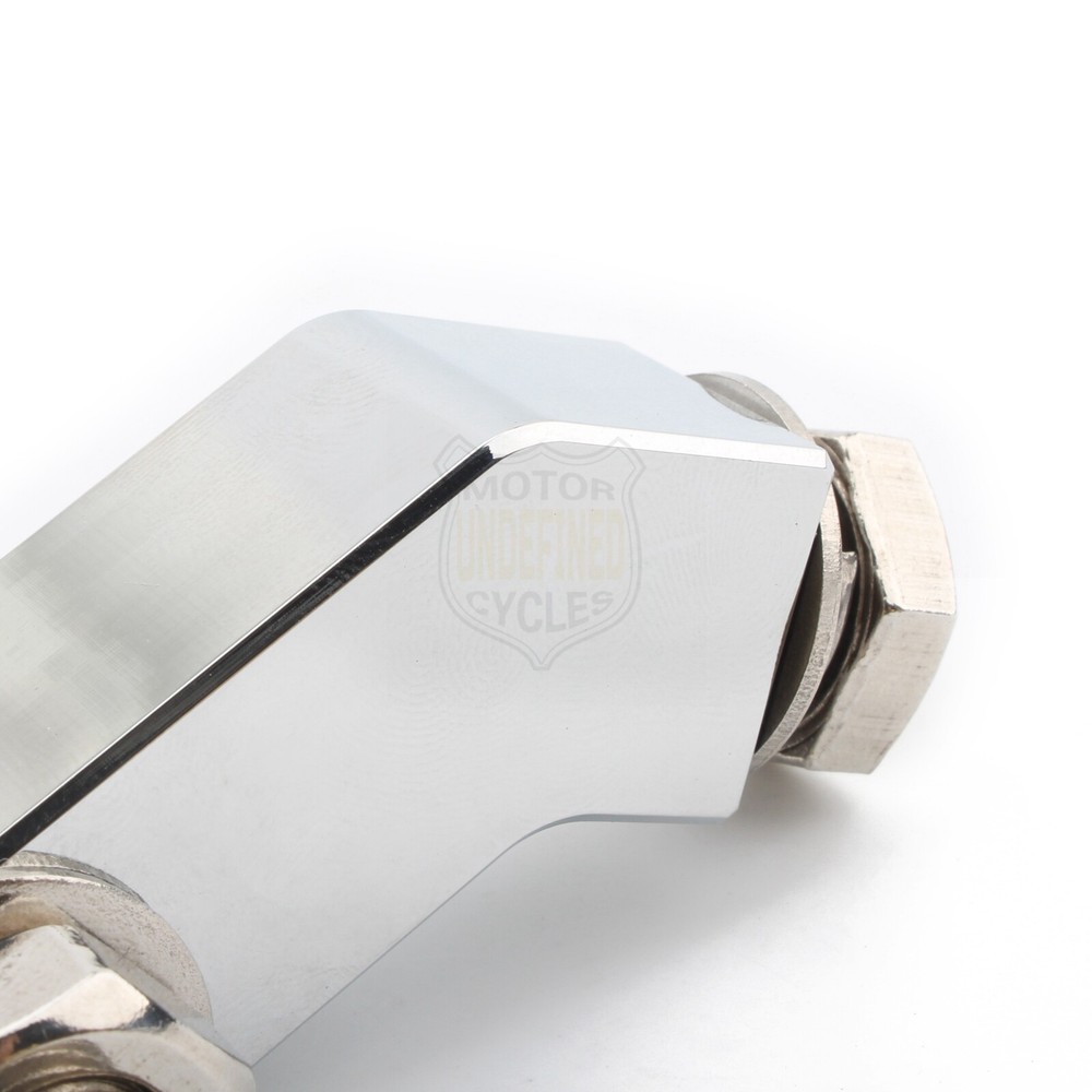 Chrome Headlight Mounting Block Bracket Kit For Harley Softail FXSTC Bobber Dyna