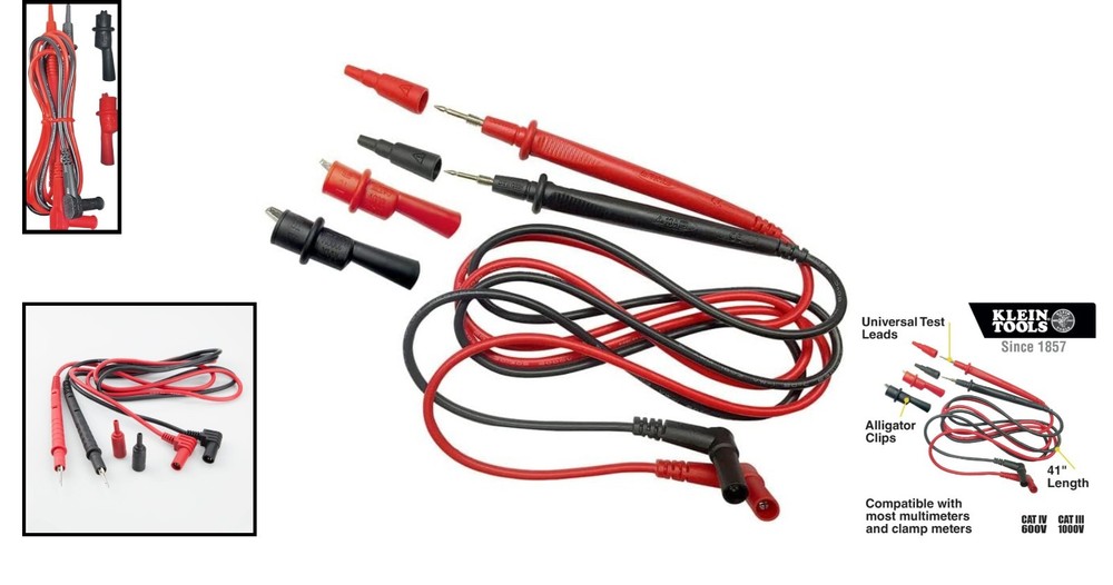 Safe and Versatile Replacement Leads - Klein Tools, Category III & IV Rated