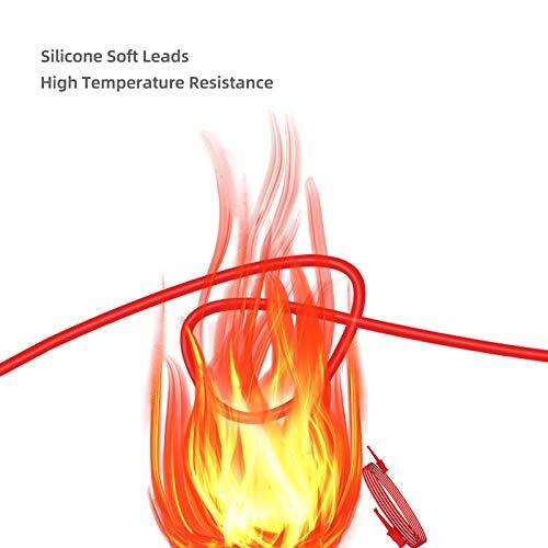 5 Pack Electrical Dual Lead Test Hook Clips Silicone Test Cables for Electronics