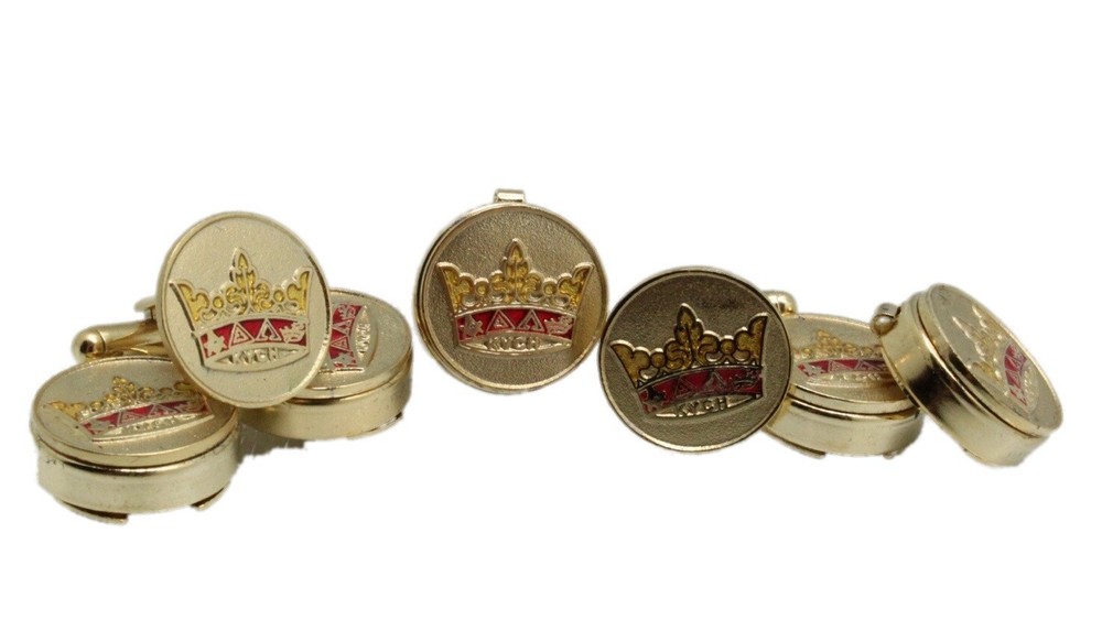 York Rite KYCH Masonic Tux Suit Button Covers Set