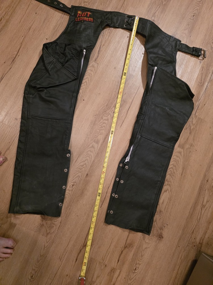 Hot Leathers Motorcycle Chaps Size Medium