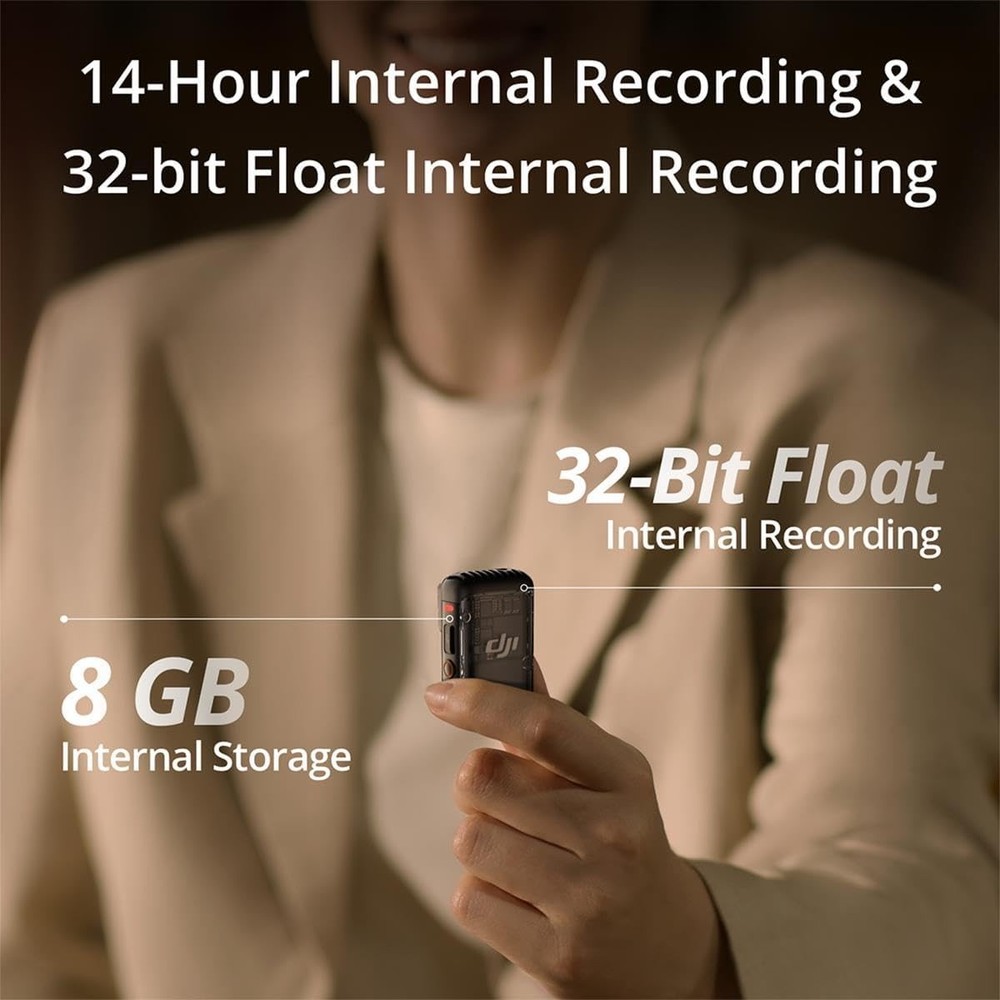DJI Mic 2 (2TX + 1RX + ChargingCase) Advanced Mini Wireless Microphone