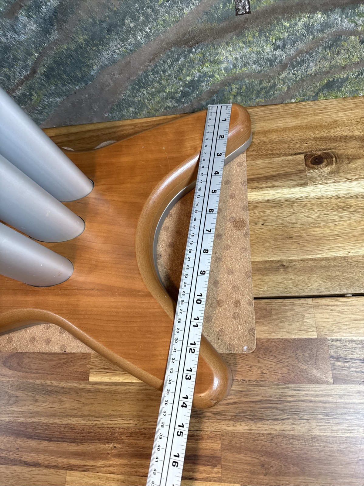 speaker stands pair Metal Wood Base Bookshelf Large Subwoofer Center Channel