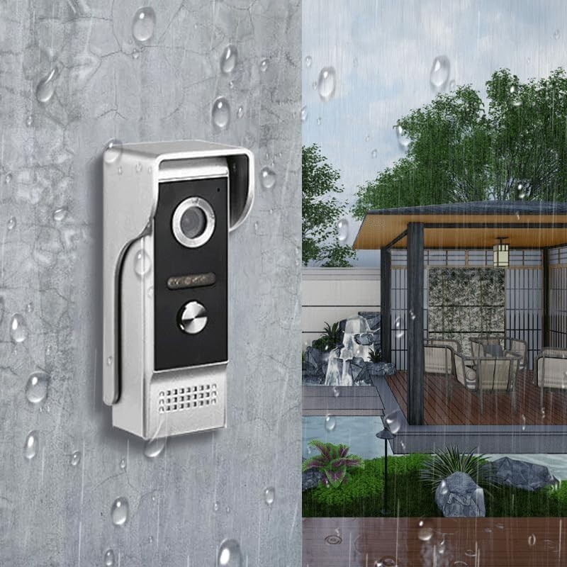 Wired visual intercom system4.3-inch display screen visual doorbell,30day return
