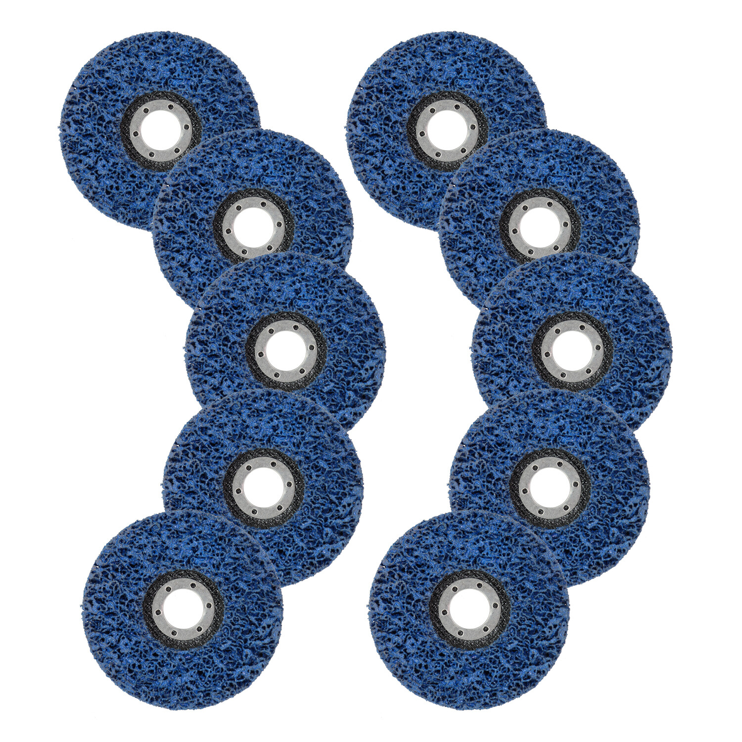 10 Pack - 4" x 5/8" Clean and Strip Discs Paint and Rust Removing Wheels