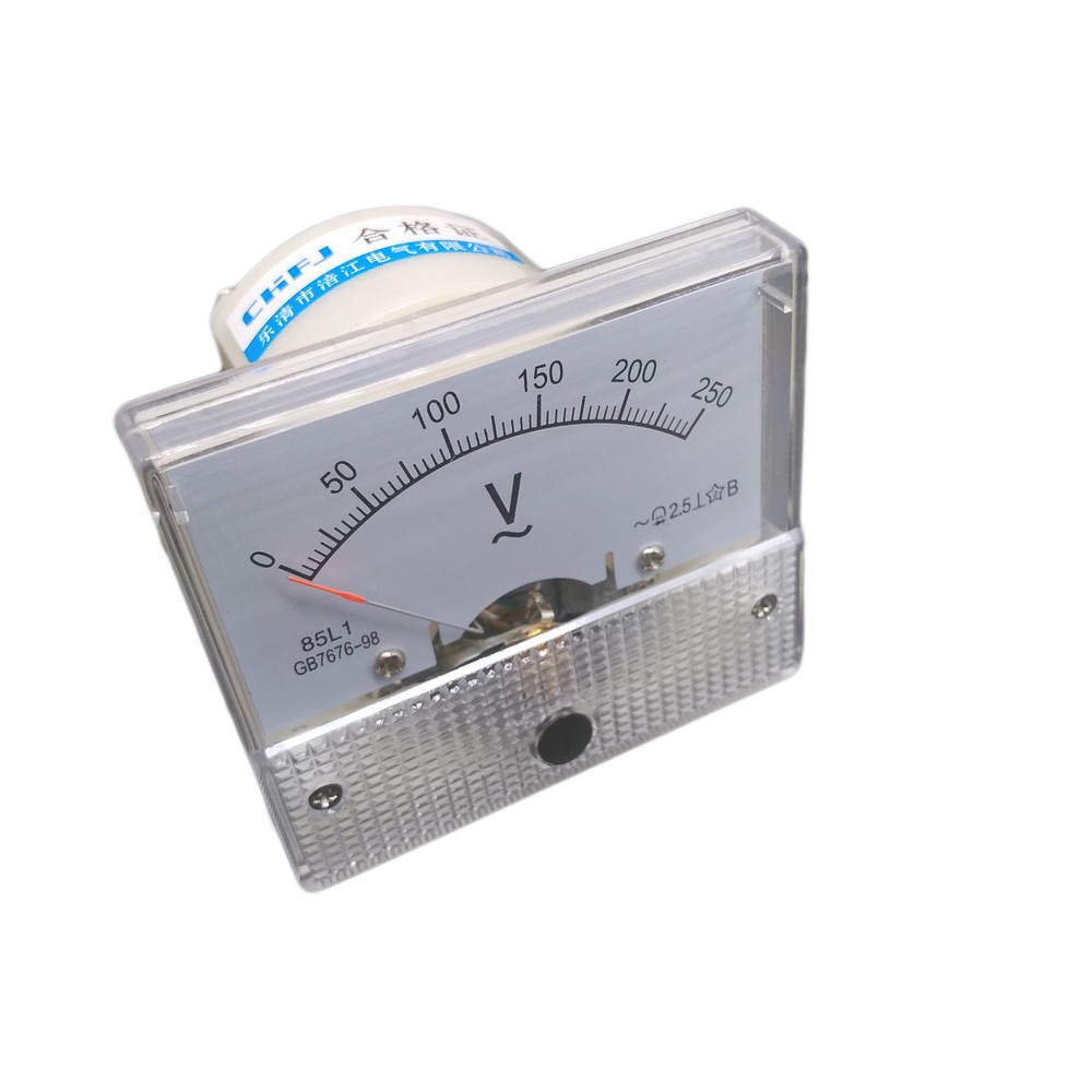 US Stock Analog Voltmeter Panel Pointer Volt Voltage Meter Gauge 85L1 AC 0-250V