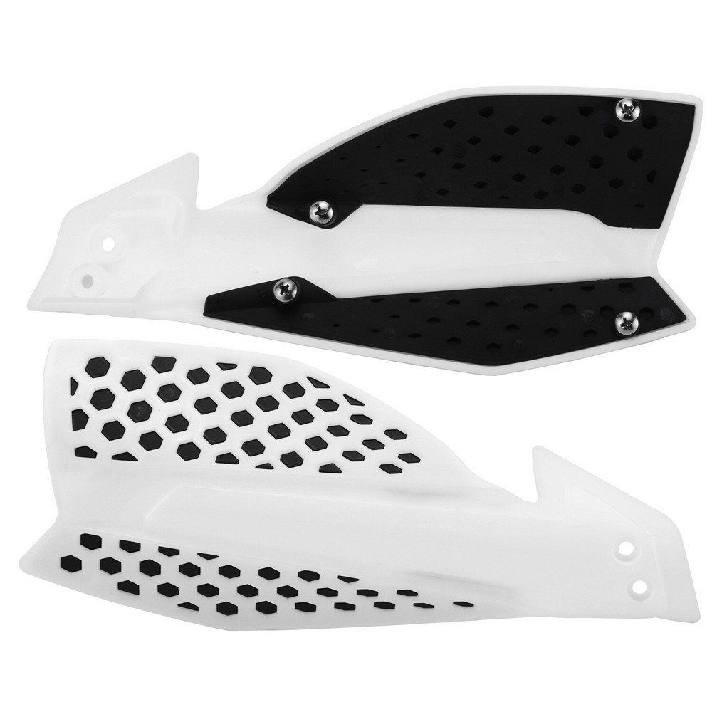 White Motorcycle Hand Guard 7/8'' 22mm Handlebar Handle Protector Handguards