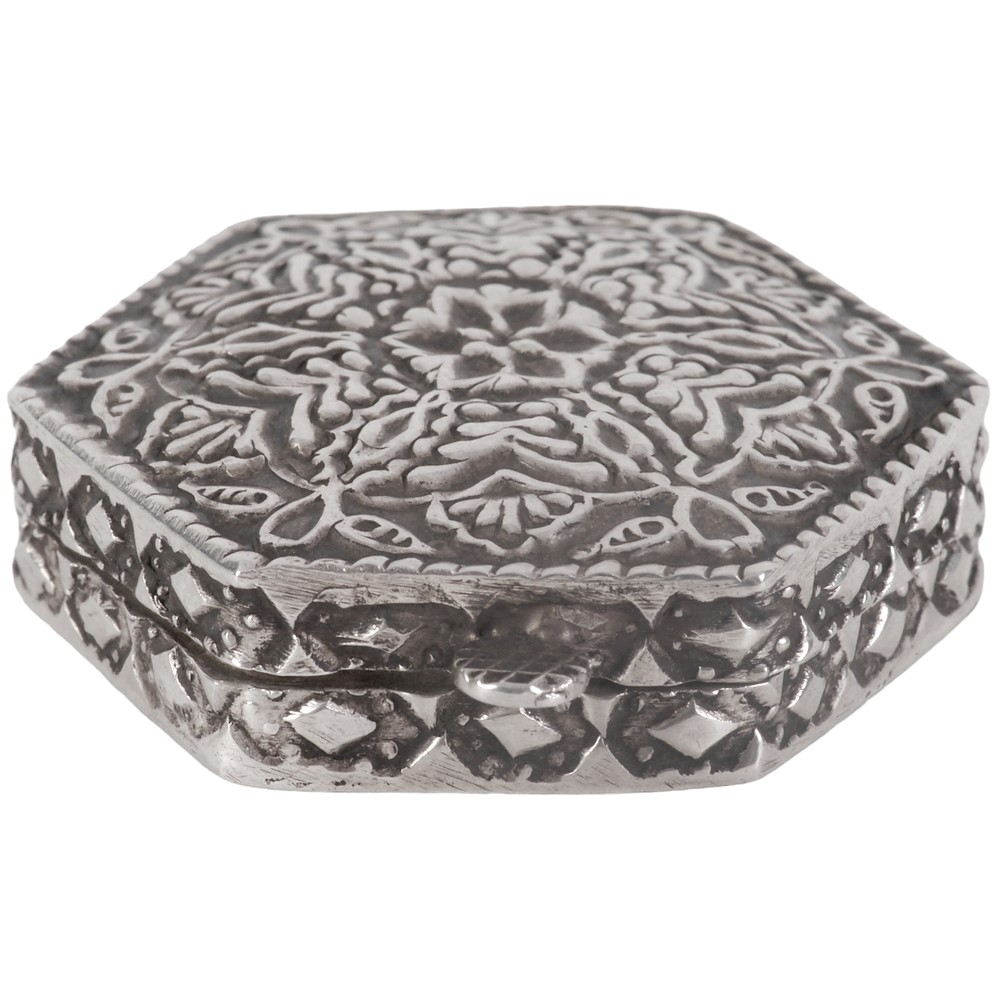 Silver pill box, Egypt, 1970s - 1980s