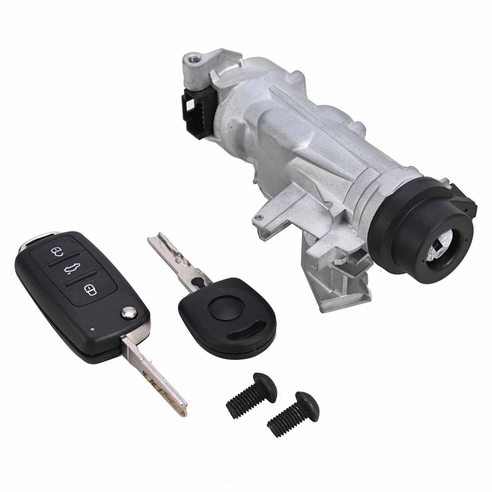 For VW Jetta 2006-2018 Ignition Switch Lock Assembly W/Remote Control Key Shell