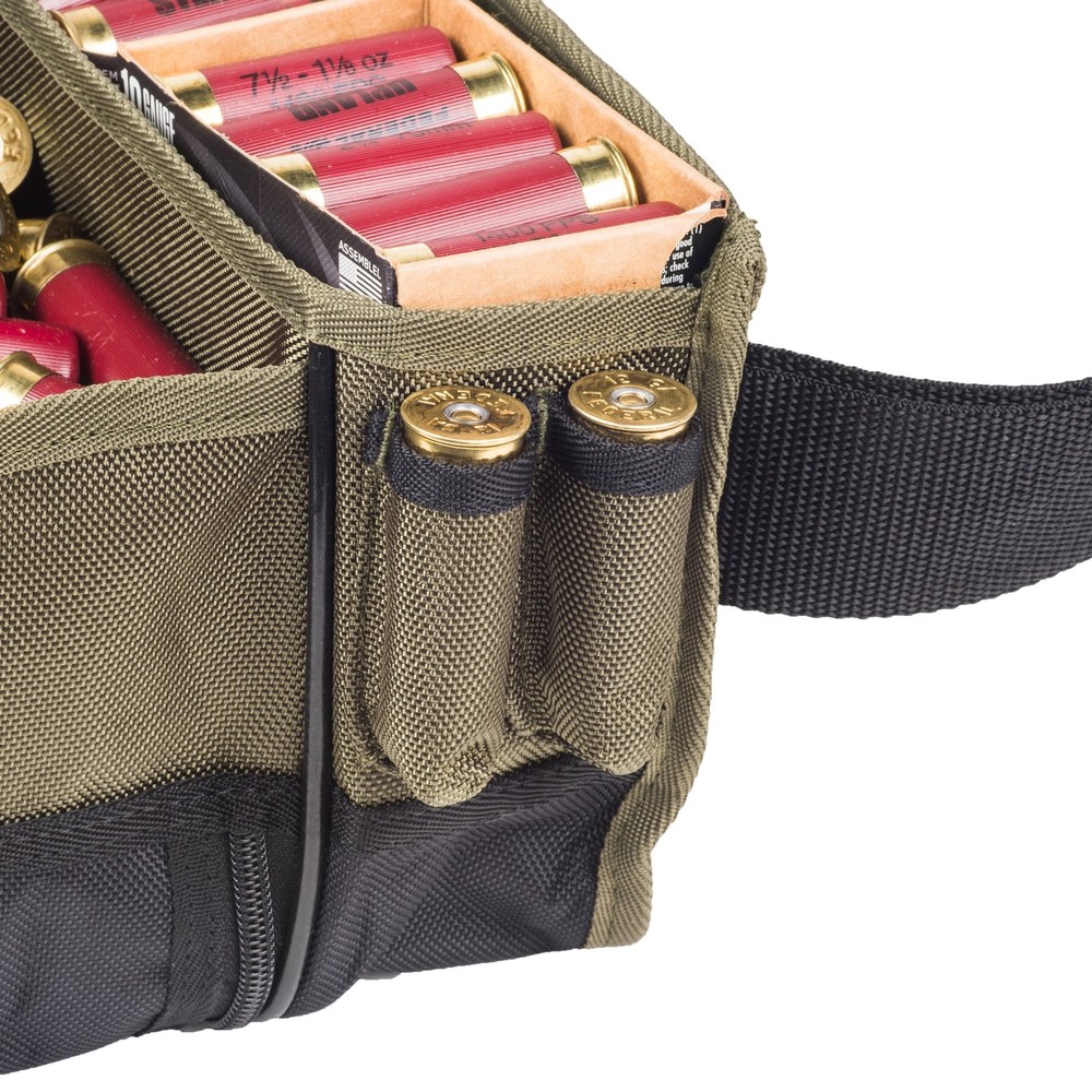Pro Green Small Trap Shooting 1 Shell Ammo Pouch Holder Poly Durable Compact