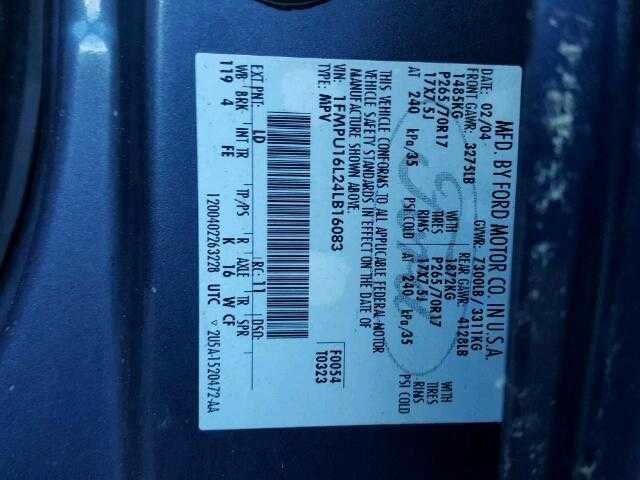 EXPEDITON 2004 Engine Wire Harness 139747