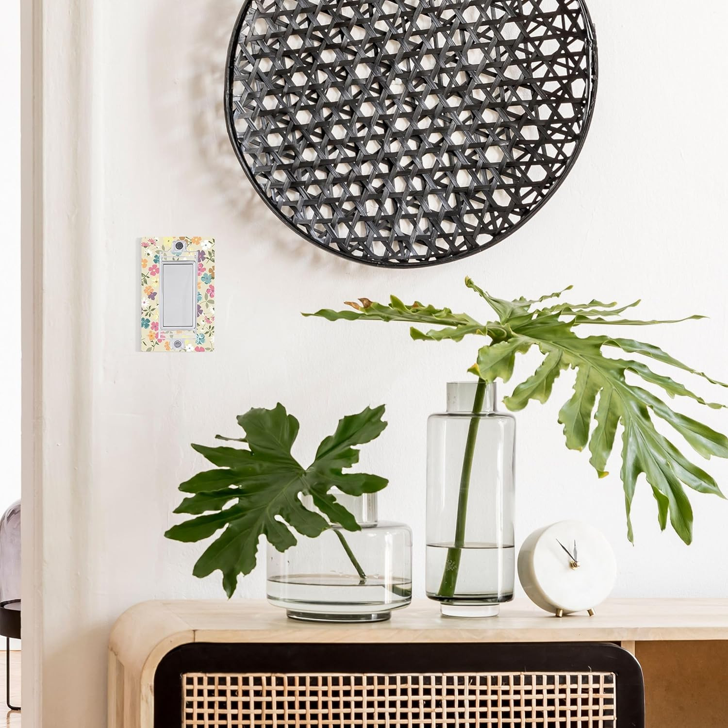 Bates Magnetic Light Switch Guard, 2 Pack, Clear, Child Proof Cover, Lock, Wall