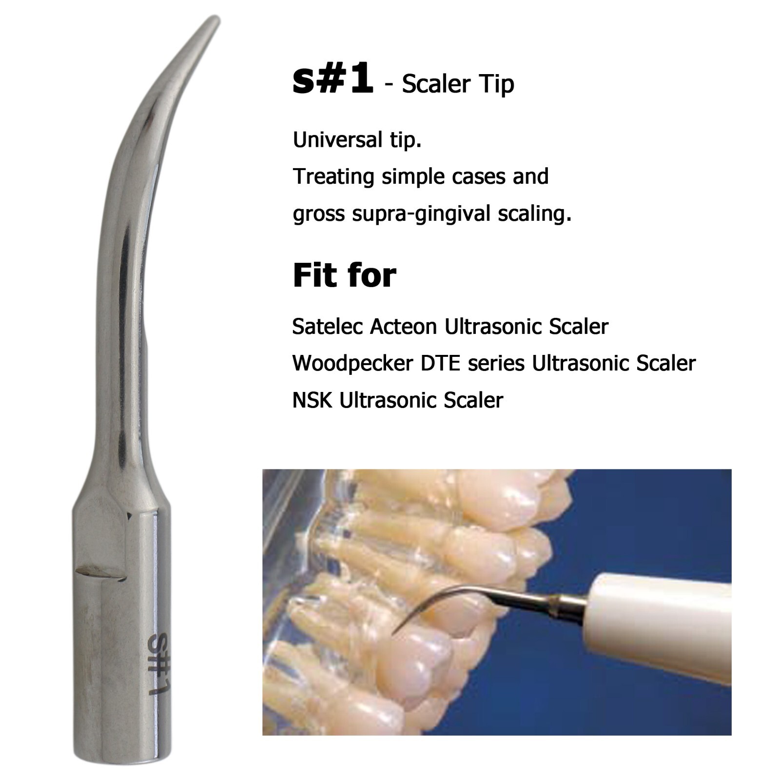 Dental Ultrasonic Satelec Piezo Scaler Tips ACTEON Piezotome Cube Surgery Tips