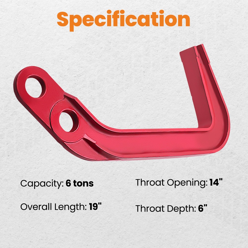 Auto Body Clamps Hook Autobody Tool Frame Jumbo 6 Tons Deep Hook Pulling Clamp