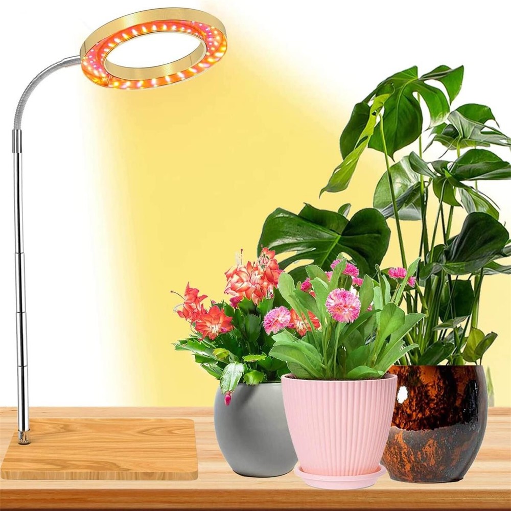 Grow Light Plants Full Spectrum LED Plant Light Adjustable Automatic Timer US