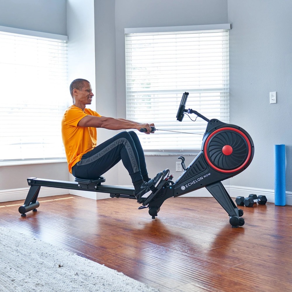 Echelon Row-S Indoor Rowing Machine with Rotating HD Touchscreen