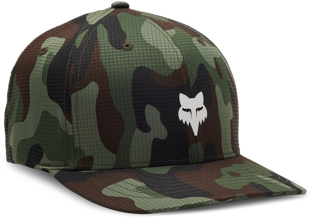 Fox Racing Fox Head Camo Flexfit Hat Green
