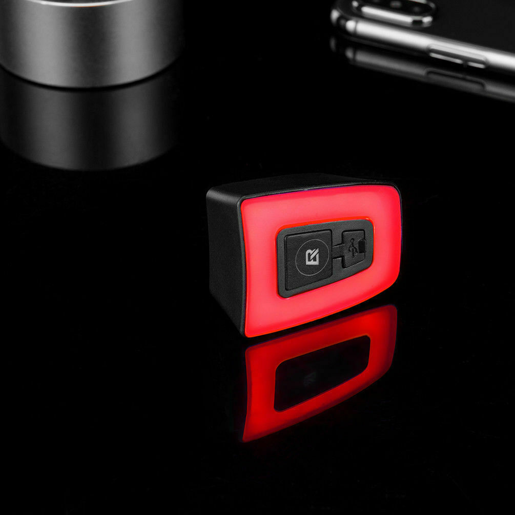 ROCKBROS Bike Rear Light Rechargeable Waterproof Night Warn Hemlet Taillight