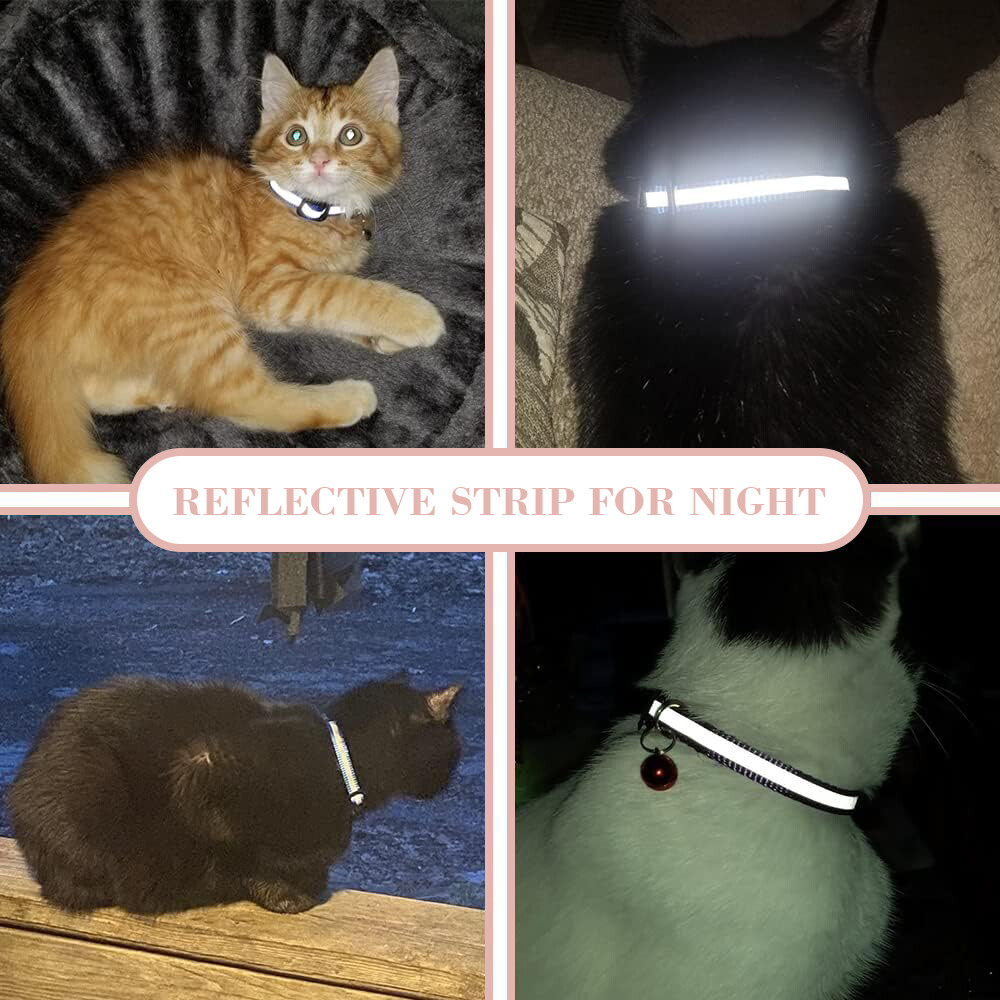 Dog Pet Cat Collar Reflective with Bell Anti-Loss Location Device for IOS GPS