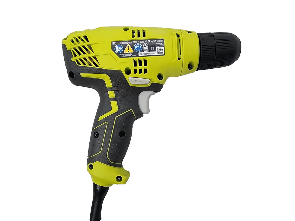 Ryobi D43K Variable Speed Drill With Keyless 3/8" Chuck & Tool Bag