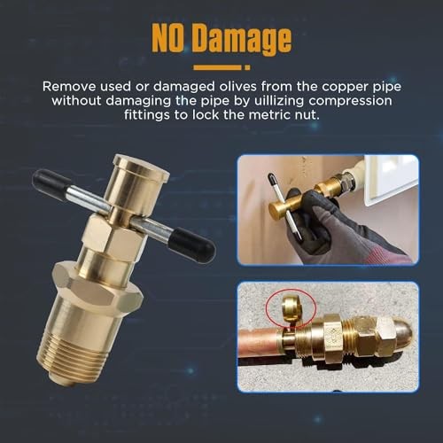 Pipe Olive Remover Puller Tool - Olive Puller Remover Ferrule Puller with