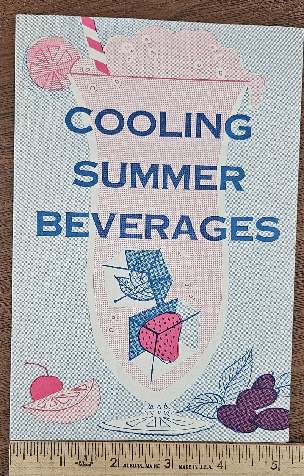 1957 Ford Motor Company Recipe Booklet For Employees "Cooling Summer Beverages"