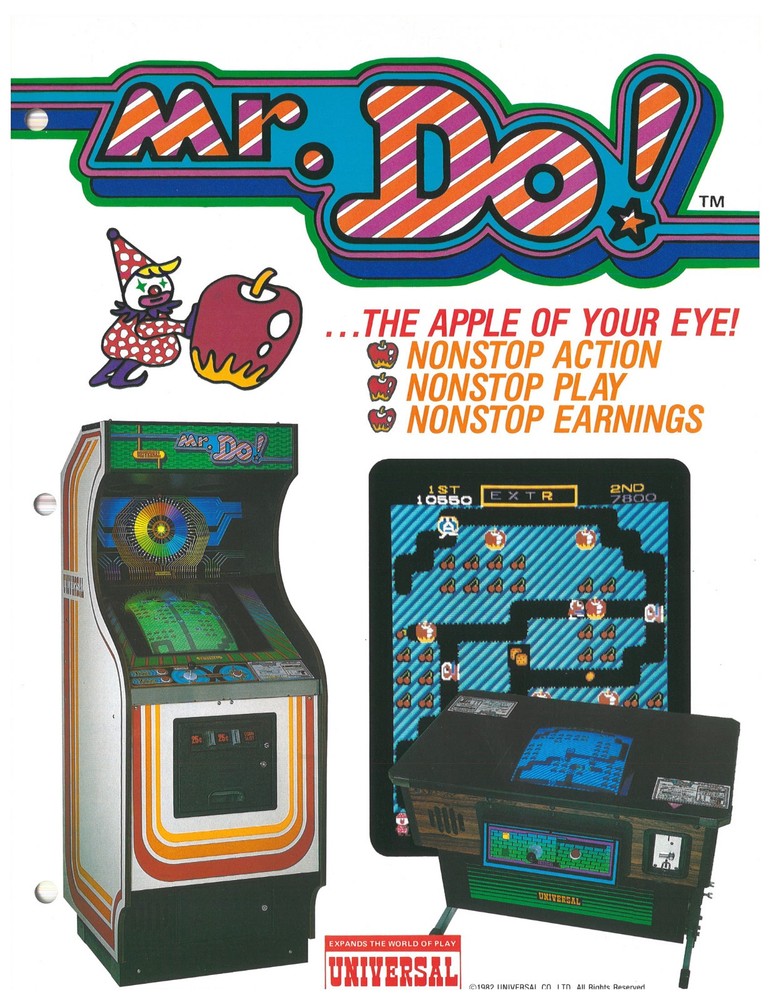 Mr. Do! Universal Video Arcade Flyer / Brochure / Ad