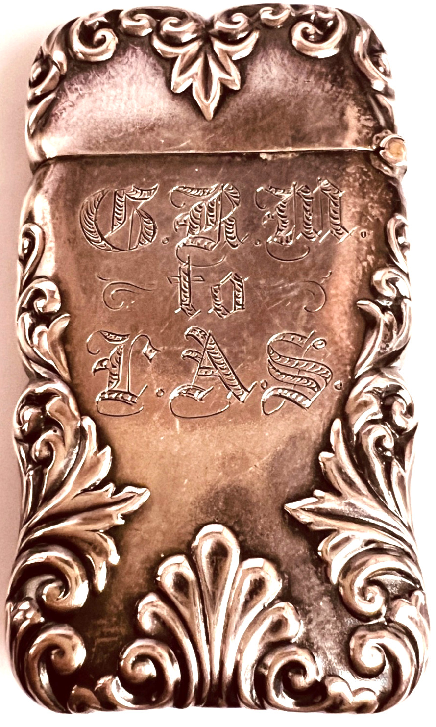 STERLING VISTA CASE MATCH SAFE ART NOUVEAU GORGEOUS EXCELLENT NICE