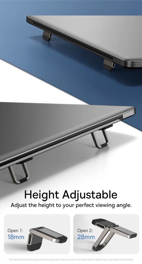 Baseus Foldable Laptop Stand Portable Notebook Support Base Holder Bracket