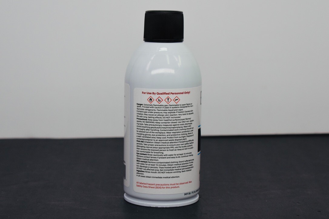 R600a UPRIGHT, Isobutane, Self-Sealing Valve, 1 can