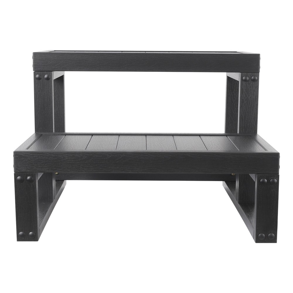 2-Steps Rectangular Tub Steps Spa Steps Hot Tub Stairs Ladder Floorstanding ﻿