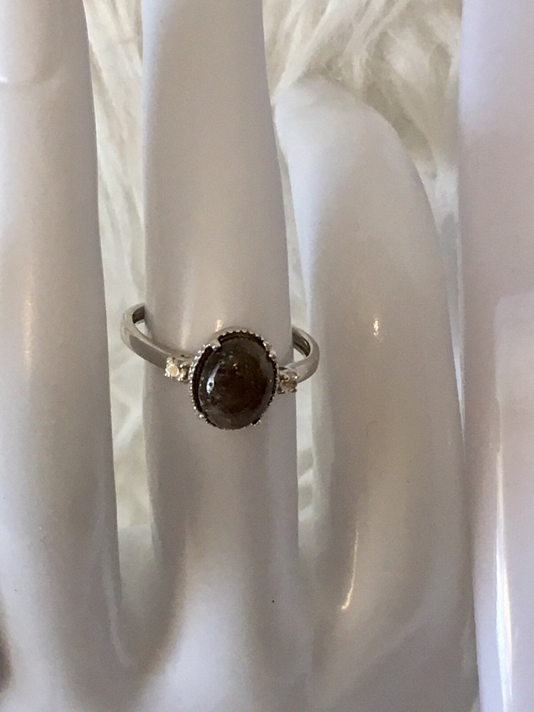 NWT Set Sunstone W Sterling Silver Dangling Earrings Adjustable Necklace & Ring
