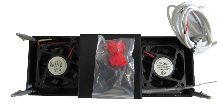 RV Refrigerator Fin Fan with Temperature Readout