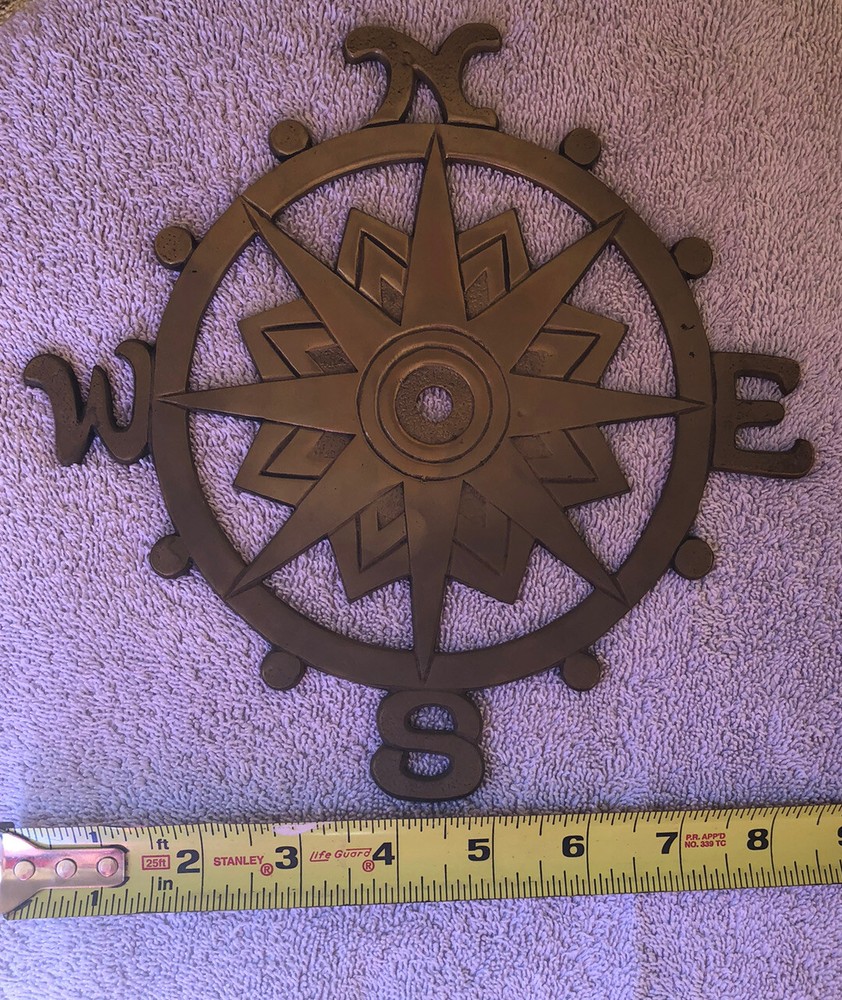 Brass Decorative Compass by Penco