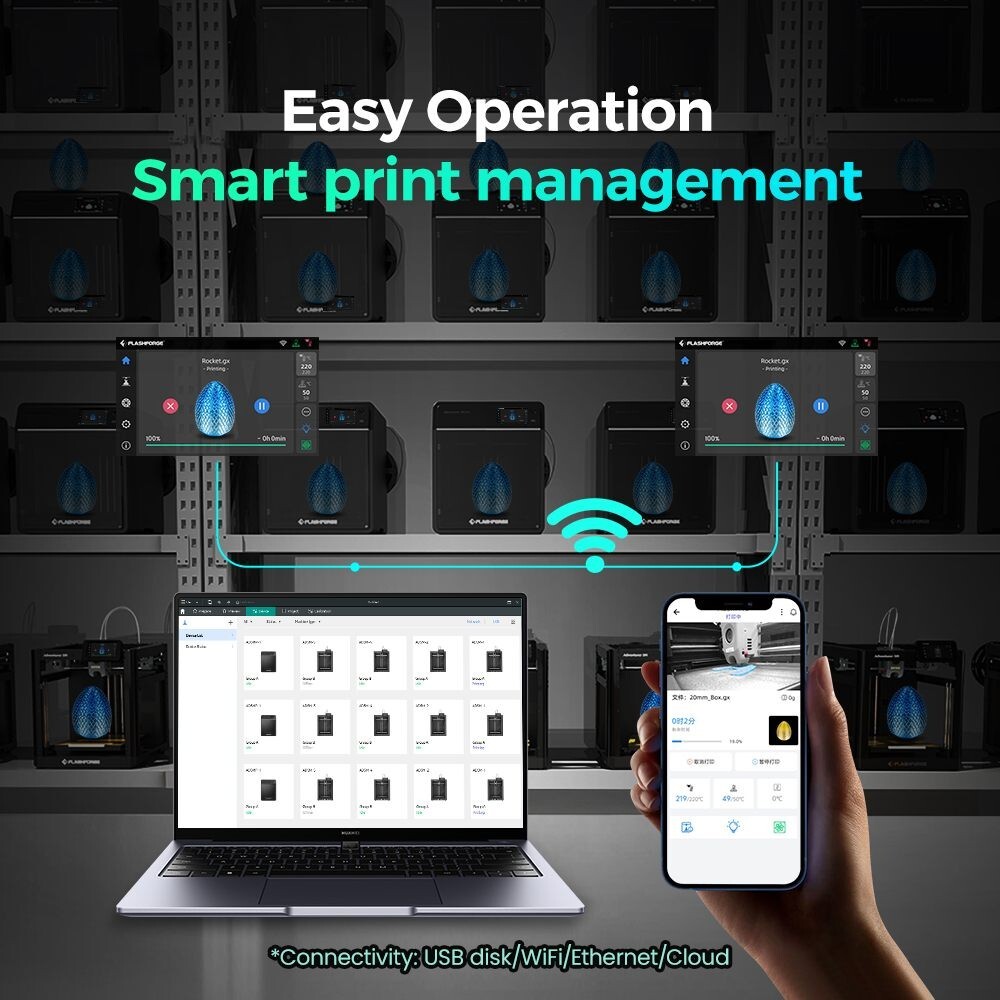 FLASHFORGE 3D Printer Adventurer 5M High-Speed 600 mm/s Auto Leveling WiFi US