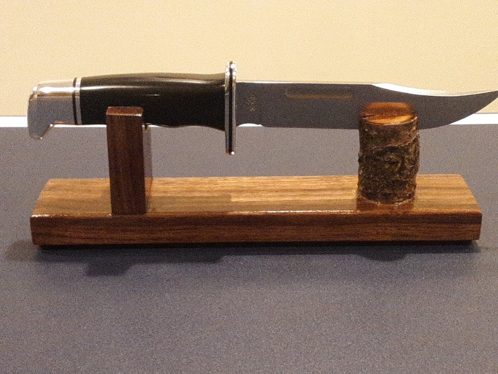 Black Walnut knife Display Stands (2 Stands)