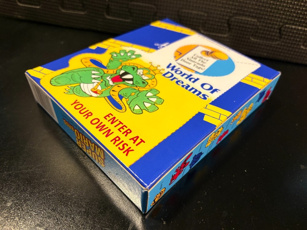 Super Mario Bros fruit snacks - Empty custom design display box