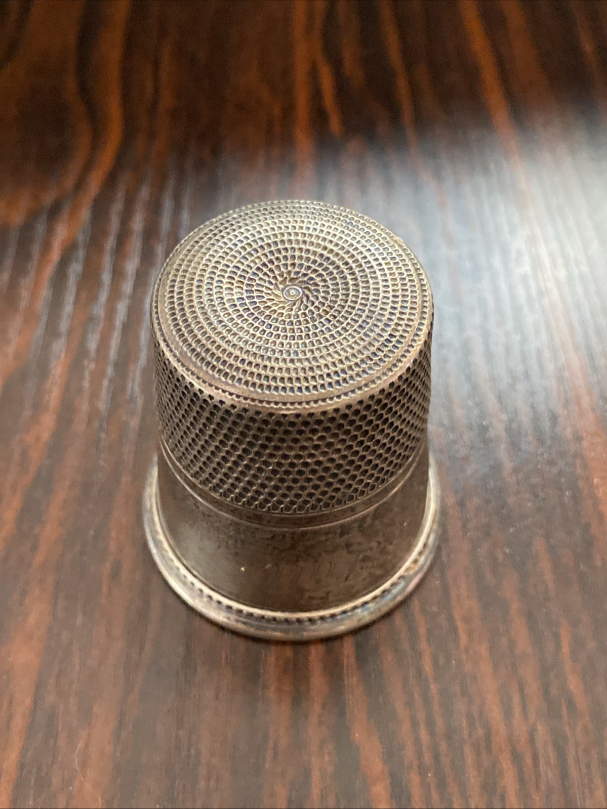 Vintage Sterling "ONLY A THIMBLE FULL" Jigger/Shot Glass 45 Grams