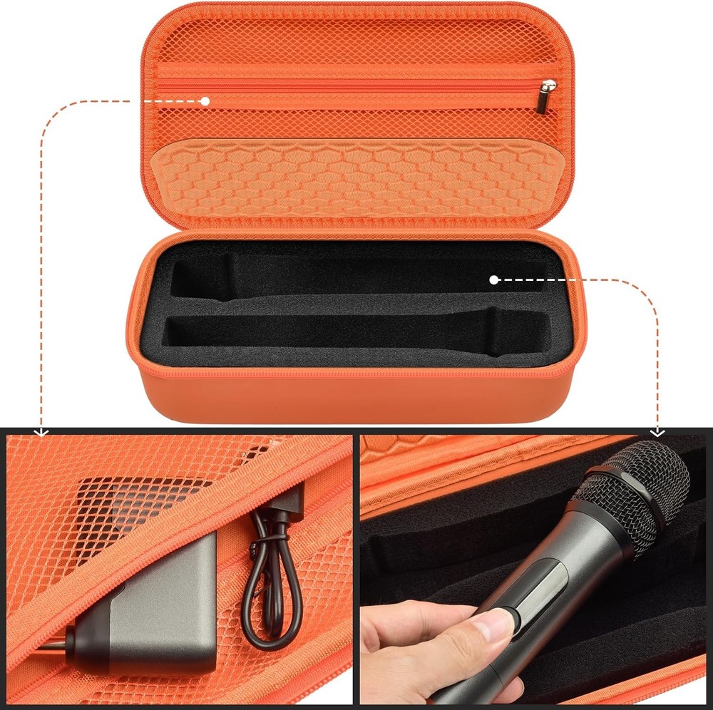 JBL Wireless Two Microphone System with Dual-Channel Receiver. Orange(Box Only)