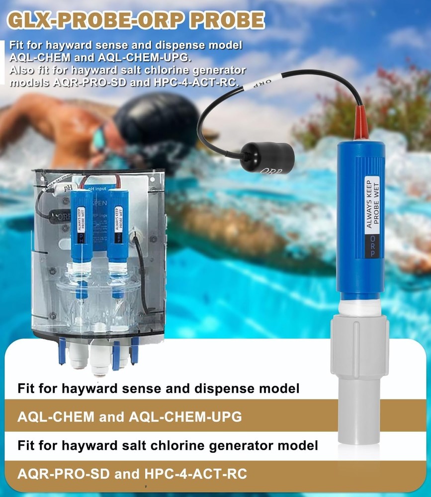 GLX-PROBE-ORP ORP Probe Sensor Replacement for Hayward Automation Systems