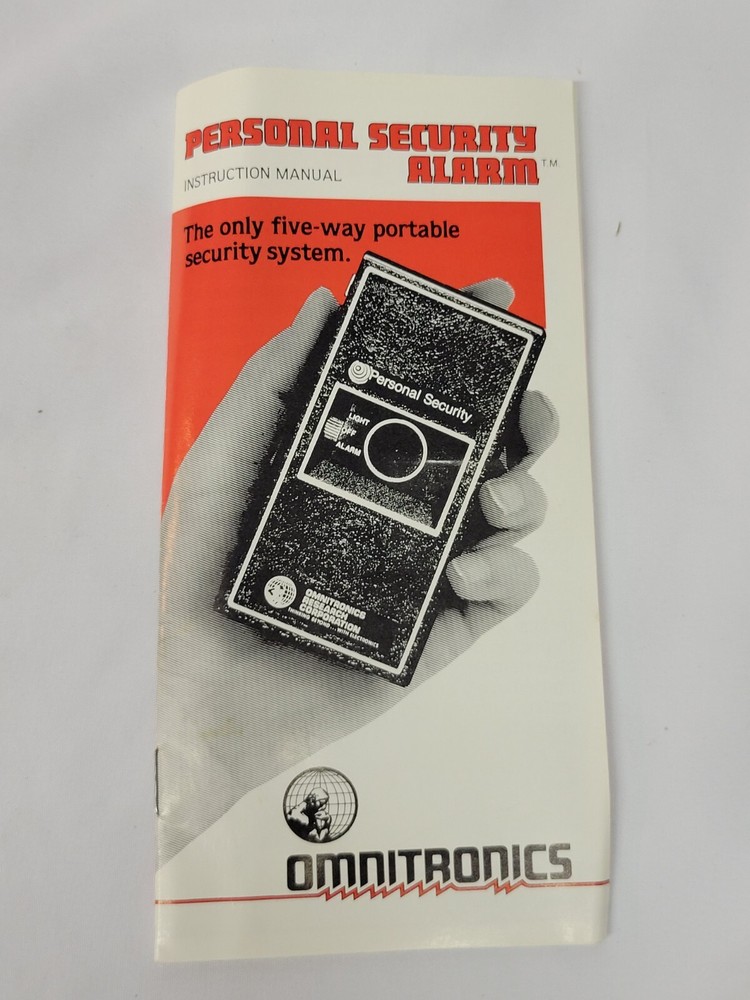 OMNITRONICS PERSONAL SECURITY ALARM Open Box Never Used TESTED THIFT PROTECTION