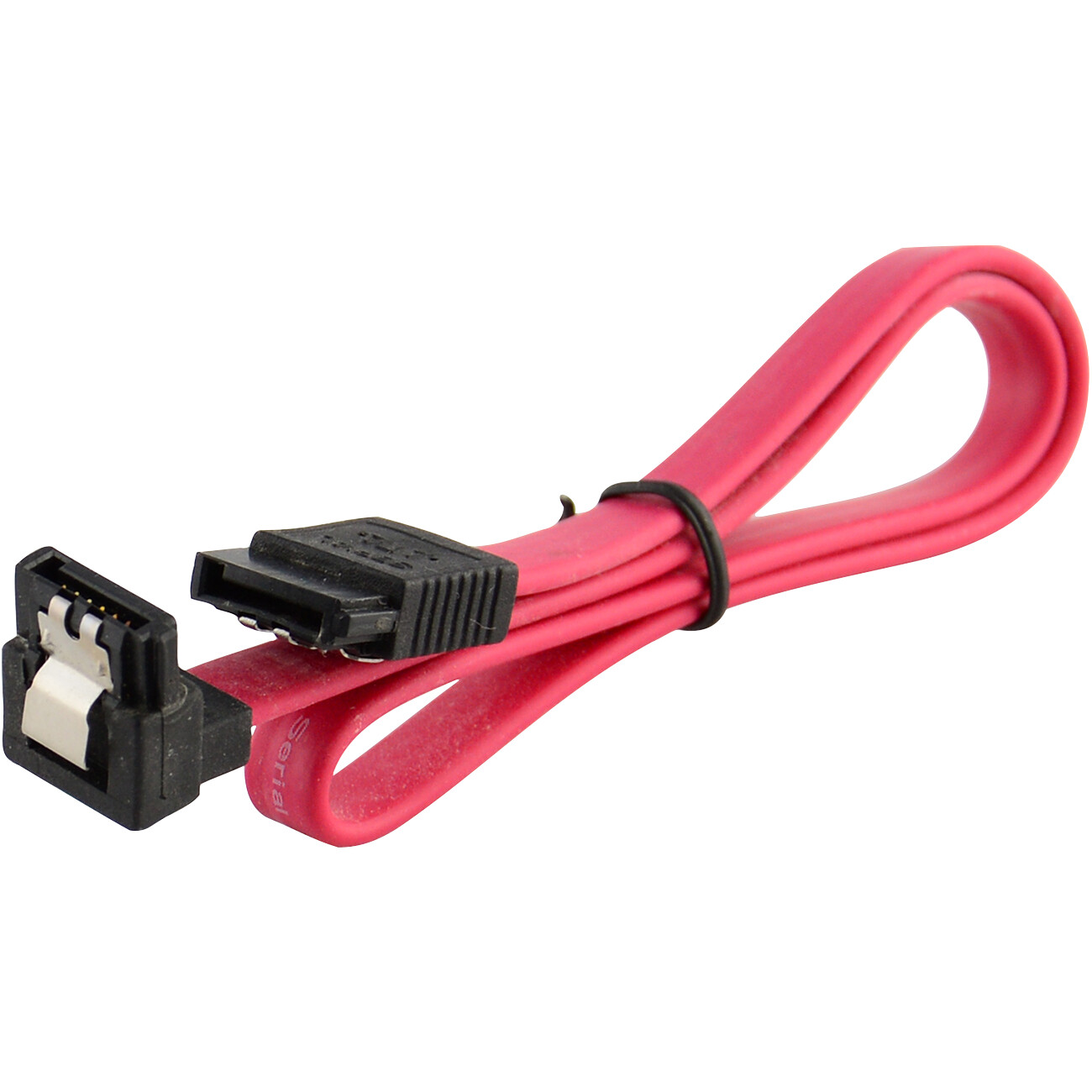 SATA III Cable 6Gbps 90 Degree Right Angle Locking Latch 18 Inches for HDD SSD