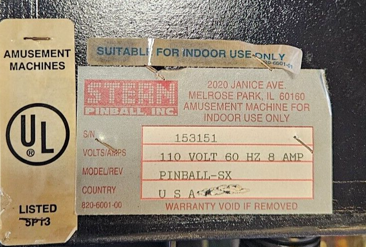 Striker Xtreme Pinball Machine - 3673