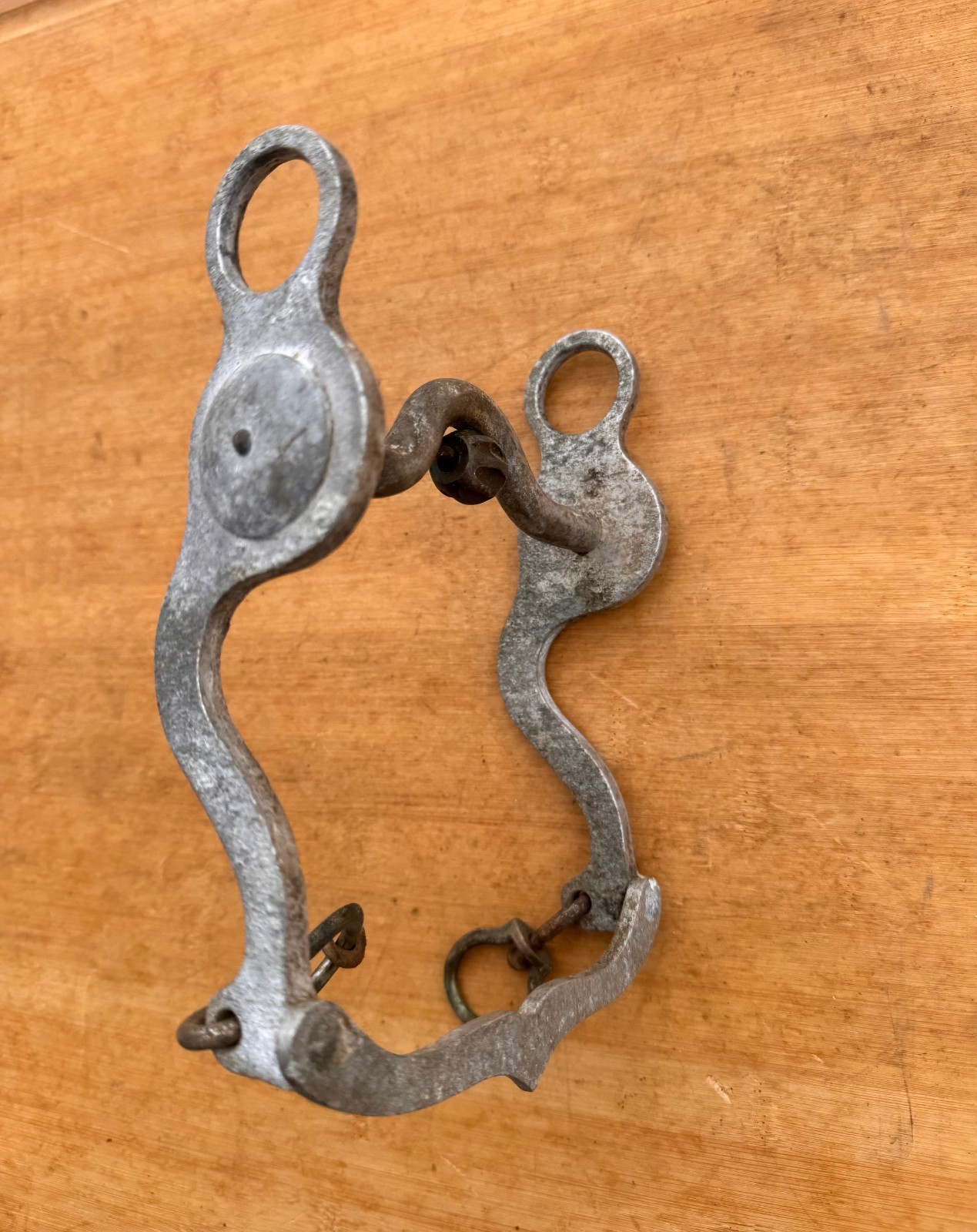 Vintage Aluminum Western Port Bit w Copper Roller ~ 5" ~ Crockett Renalde???