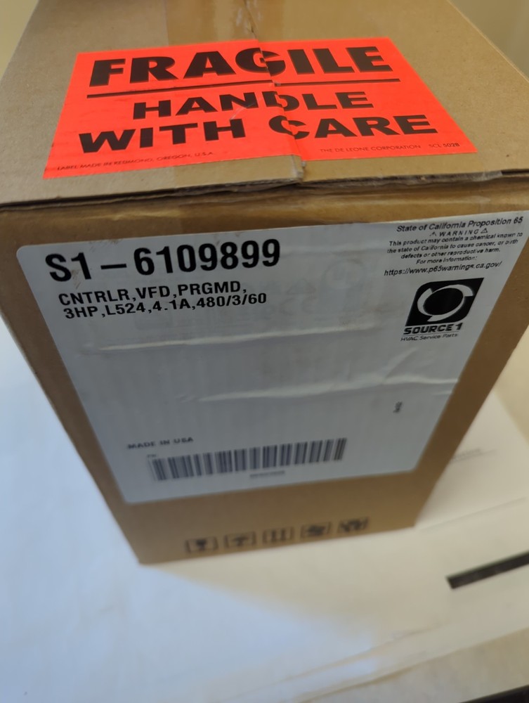 York S1-6109899- 460V 3PH 3-HP Programmed VFD
