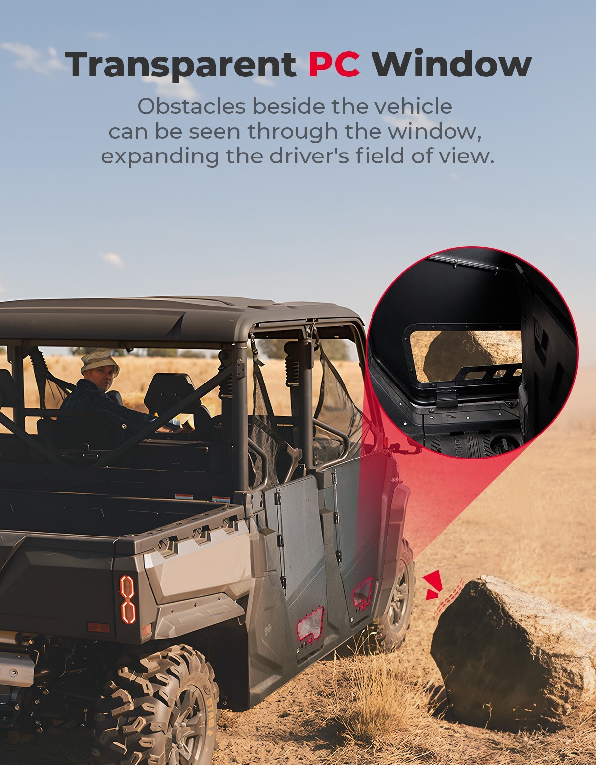 Aluminum Half Door 4Seat For CFMOTO Uforce 1000 XL 2022-2024 #5SYV-807500-6000