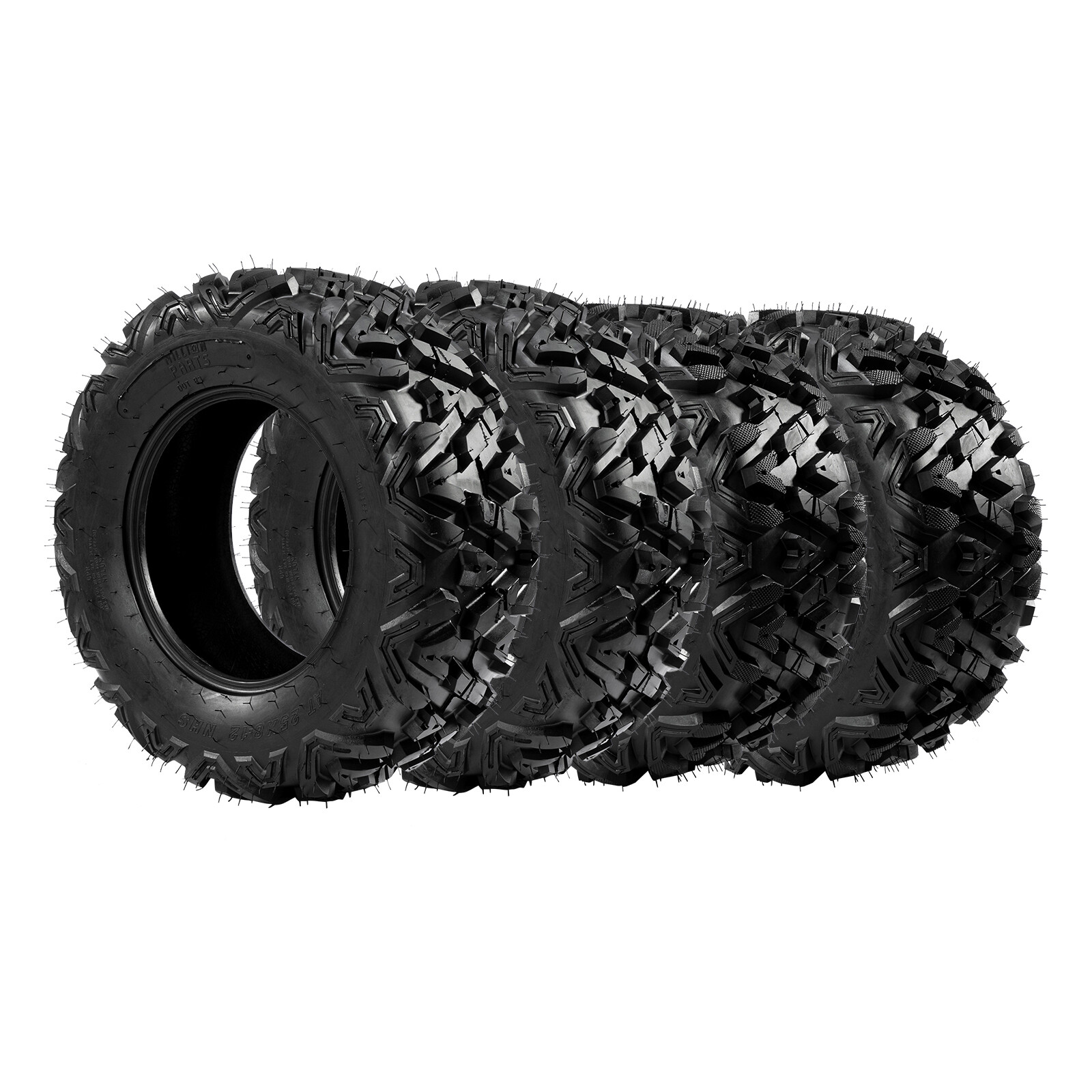 4 * TIRE SET ATV TIRES 25" 25x8-12 25x10-12 with warranty 6ply front & rear