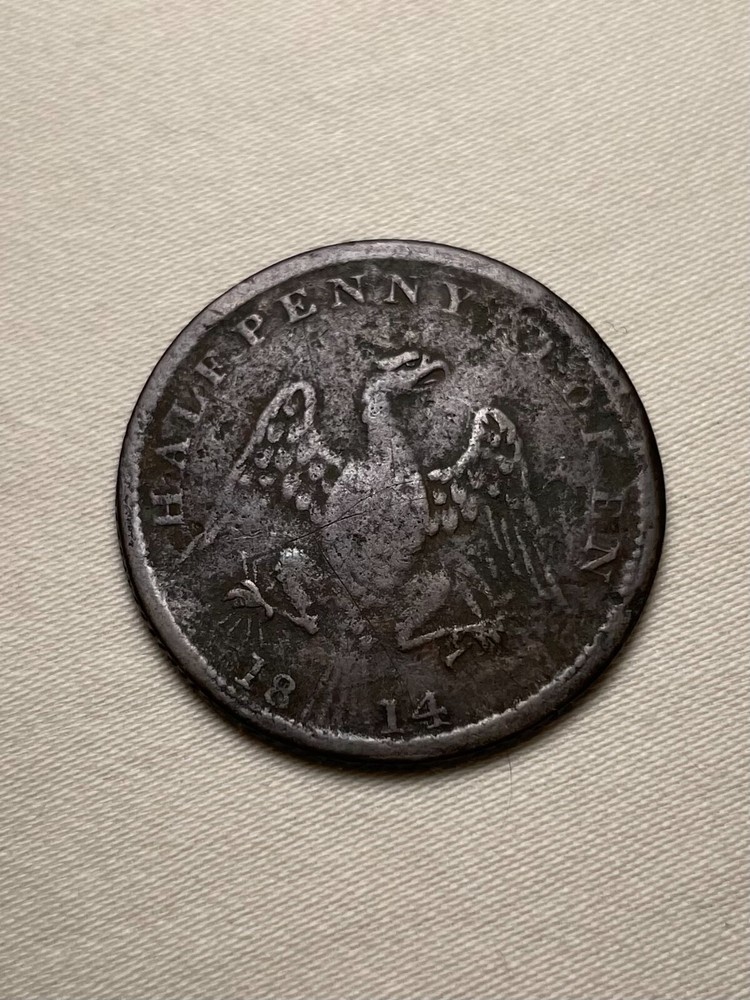 1814 Canada Half Penny Spread Eagle Token