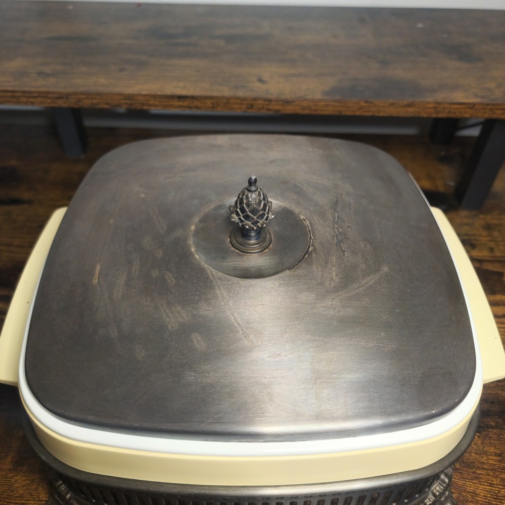 Gorham Silverplate Casserole Stand YC90 w/ Lid Insert Vintage Buffet Warm Dish